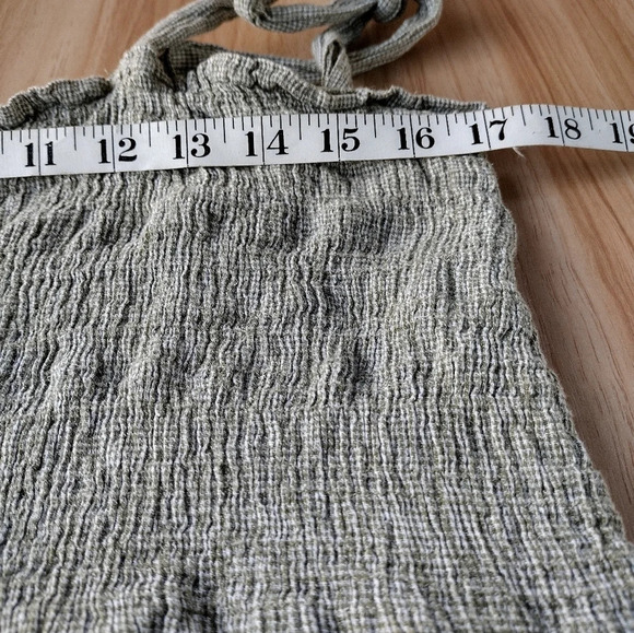 Hatch Maternity Women’s THE MARGAUX DRESS in Sage Gingham Cotton Size 0 (XS) - Picture 6 of 10